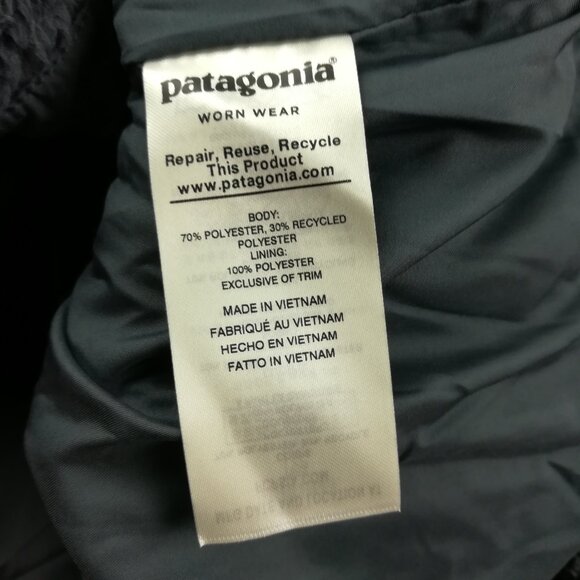 NWT Patagonia Vest Los Gatos High Pile Fleece Full Zip Blue Womens Large $119 - Picture 5 of 9